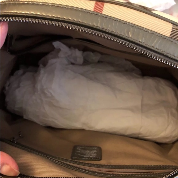 Burberry Nova Check Tote/Bowling Bag - Picture 7 of 8